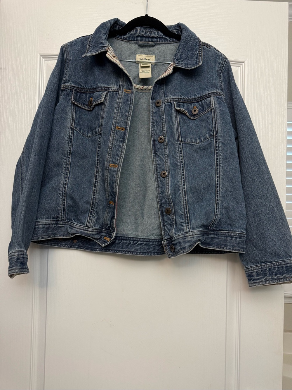 L.L.Bean Women's Light Blue Denim Shirt Jacket
